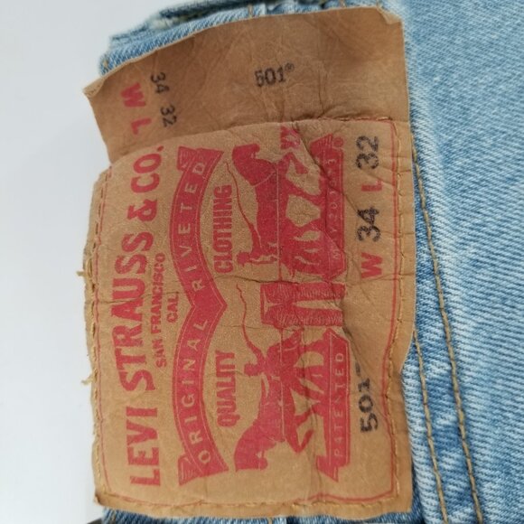 Levi's Men's 501 Original Fit Jean Thunder Moon Rocks 34W x 32L 005013184 - Picture 12 of 16